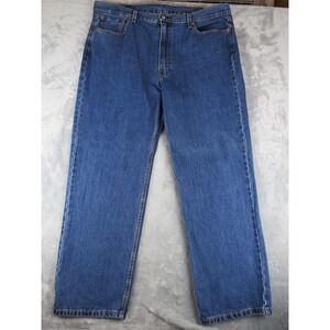 Levis 550 Jeans‎ Mens 42x32 Blue Relaxed Fit Straight Leg Zip Fly Denim Pants
